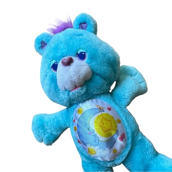 VTG ‘90s Care Bears Environmental Blue Bedtime Bear Plush - Picture 3 of 5